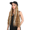 Long Wave Baseball Cap withWavy Women Wig Hats - Effortless Glamor