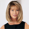 Ash Blonde Layered Bob Wigs with Air Bangs Short Straight Wig For Women - Effortless Glamor