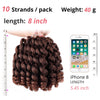 8inches Ombre Braiding Hair Jumpy Wand Curl Crochet Braids Synthetic Crochet Hair Extension for Black Women - Effortless Glamor