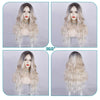 Ins Hot Brown Mixed Blonde Long Wavy Mini Lace Front Wigs - Effortless Glamor