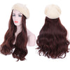 Medium Length Wavy And Straight Hair Beret Wigs - Effortless Glamor