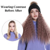 Wig Hat Long Curly Wavy Fluffy Wig for Women - Effortless Glamor