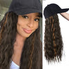 Long Wave Baseball Cap withWavy Women Wig Hats - Effortless Glamor