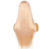 Long WaveOrange Lace Wig for Women Daily Makeup Heat Resistant Fiber Middle Deep T Part Synthetic Lace Front Wigs