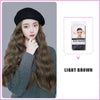 Long Curly Hair Fashion Hat Wig - Effortless Glamor