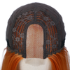 Ins Hot Orange Short Bob Mini Lace Front Wigs - Effortless Glamor