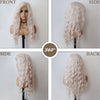 New Wave Golden Fluffy Hot Wigs - Effortless Glamor