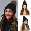 Wigyy Black Beanie Wig Hair Extensions - Effortless Glamor