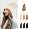 WigyyIns Hot Hat Hair Extension Long Wavy Curly White Hat Wig - Effortless Glamor