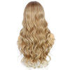 Women's Medium Parted Long Hair With Big Wavy Curls Before Lace