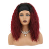 20''Dark Red Loose Wave Headband Wigs Brown Wave Wigs - Effortless Glamor