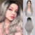 Ins Hot Long Wavy Mini Lace Front Gray Wigs - Effortless Glamor