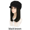 Synthetic 19.5-Inch Newsboy Cap Wig Suitable For Daily Use - Effortless Glamor