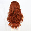 Women's Long Curly Hair In The Middle Part Of The Big Wave Of Gray And Gold Mixed Color Pick Dye Wig