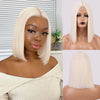 Ins Hot Mixed Dark Brown and Blonde Color Synthetic Wigs Short Straight Bob - Effortless Glamor