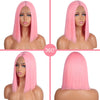 Ins Hot Shoulder Length for Women Colorful Bob Wigs - Effortless Glamor