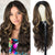 Ins Hot Brown Mixed Blonde Long Wavy Mini Lace Front Wigs - Effortless Glamor