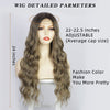 Ins Hot Brown Mixed Blonde Long Wavy Mini Lace Front Wigs - Effortless Glamor