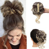 Messy Bun Hair Piece Wavy Curly Chignon Ponytail Hairpiece for Daily Wear - Effortless Glamor