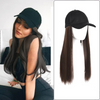 24inch Long Cap Hair Extension Hot Wigs - Effortless Glamor