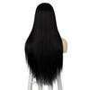 24" Brazilian Black Straight Mini Lace Front Wig - Effortless Glamor