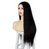 24" Brazilian Black Straight Mini Lace Front Wig - Effortless Glamor