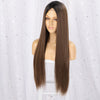 Hot Brazilian Long Straight Hair Mini Lace Front Wigs - Effortless Glamor