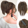 Messy ponytail clip extends hair - Effortless Glamor