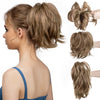 Synthetic Claw Clip In Ponytail Hair Extensions Diy Hairpiece Hair Bun - Effortless Glamor