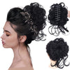 Messy Bun Hair Piece Wavy Curly Chignon Ponytail Hairpiece for Daily Wear - Effortless Glamor