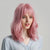 Hot Pink Short Natural Wave Wigs