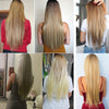 16 Clips Long Straight Hair Extensions - Effortless Glamor