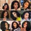 150% Density Mongolian Curly Bob Human Hair Wigs - Effortless Glamor