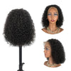 150% Density Mongolian Curly Bob Human Hair Wigs - Effortless Glamor