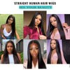 150% Density 360 Straight Lace Front Human Hair Wigs - Effortless Glamor