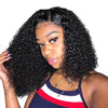 40CM Brazilian Kinky Curly Bob Lace Front Human Hair Wigs - Effortless Glamor