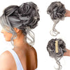 Messy Bun Hair Piece Wavy Curly Chignon Ponytail Hairpiece for Daily Wear - Effortless Glamor