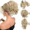 Synthetic Claw Clip In Ponytail Hair Extensions Diy Hairpiece Hair Bun - Effortless Glamor